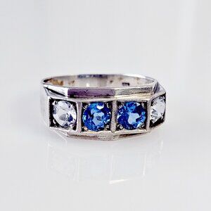 Vintage German Men's Ring 835 Silver